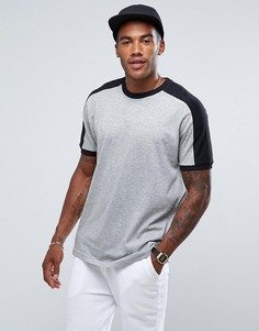 Футболка со вставками Brave Soul Ringer - Серый