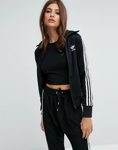 Спортивная куртка с тремя полосами adidas Originаls Firebird - Черный