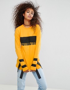 Лонгслив с принтом ASOS - Желтый