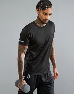 Спортивная футболка с круглым вырезом Threadbare Active - Черный