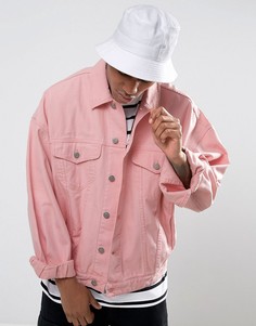 Розовая джинсовая оверсайз-куртка ASOS - Розовый