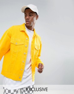 Желтая джинсовая куртка свободного кроя Granted - Желтый