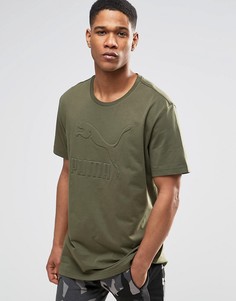 Длинная футболка Puma - Зеленый