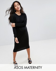 Платье миди ASOS Maternity - Черный