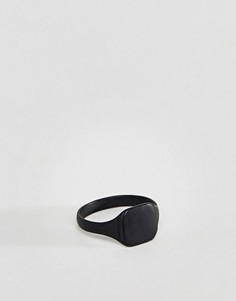 Черное матовое кольцо ASOS - Черный