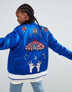 Бомбер с вышивкой adidas Originals - Мульти
