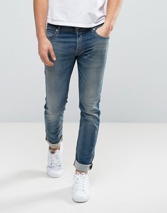 Выбеленные узкие джинсы Jack &amp; Jones Intelligence - Синий