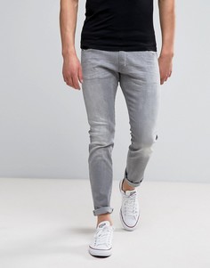 Серые выбеленные джинсы скинни Wrangler Bryson - Серый