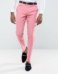 Розовые брюки скинни ASOS Wedding - Розовый