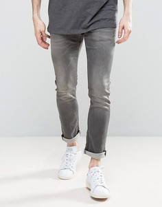 Суперэластичные зауженные джинсы Jack &amp; Jones Intelligence - Серый