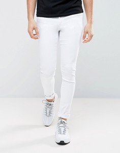 Ультразауженные белые джинсы скинни ASOS - Белый