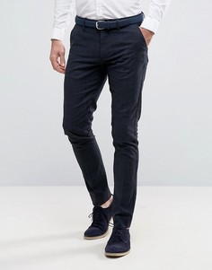 Зауженные брюки в строгом стиле Selected Homme - Темно-синий
