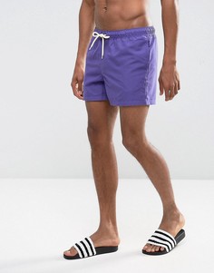 Фиолетовые короткие шорты для плавания ASOS - Красный