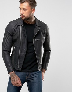 Кожаная куртка Diesel L-Hater - Черный