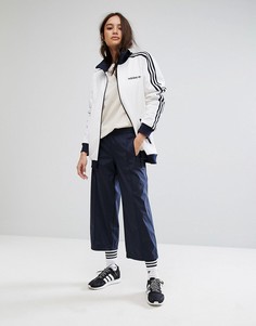 Темно-синие укороченные брюки adidas Originals - Темно-синий
