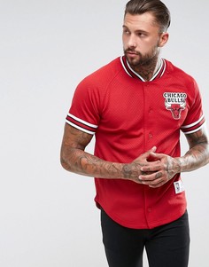 Сетчатая футболка Mitchell &amp; Ness NBA Chicago Bulls - Красный