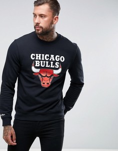 Свитшот с круглым вырезом Mitchell &amp; Ness NBA Chicago Bulls - Черный