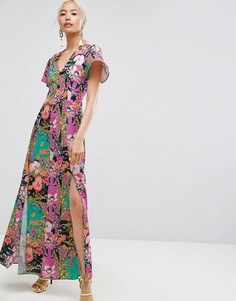 Платье макси с принтом ASOS - Мульти