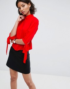 Рубашка с рукавами-фонариками ASOS - Красный