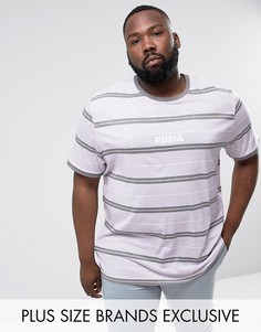 Фиолетовая полосатая футболка в стиле ретро Puma PLUS эксклюзивно для ASOS 57658602 - Фиолетовый