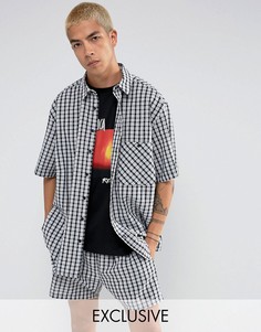 Оверсайз-рубашка в клетку Reclaimed Vintage Inspired - Черный