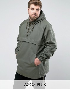 Куртка на шнуровке цвета хаки ASOS PLUS - Зеленый