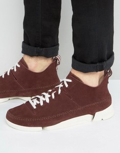 Замшевые кроссовки Clarks Original Trigenic Flex - Красный