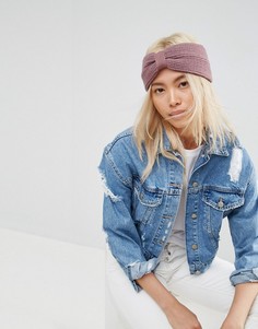 Повязка на голову в рубчик ASOS - Розовый