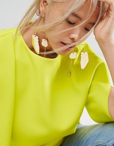 Металлические серьги ASOS - Золотой