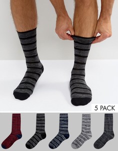 5 пар носков с отделкой ASOS - Мульти