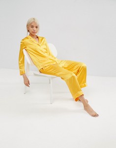 Пижама из 100% шелка ASOS WHITE - Оранжевый