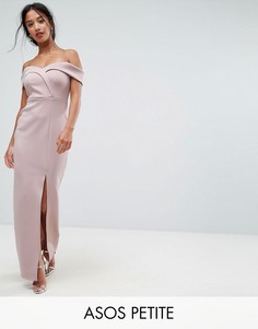Платье макси с запахом ASOS PETITE - Розовый