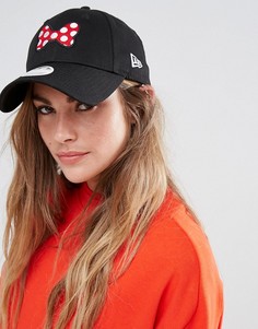 Кепка с бантом Минни Маус New Era 9Forty - Черный