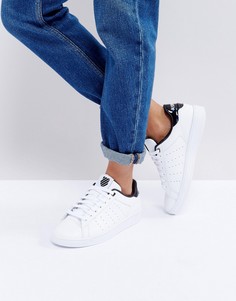 Белые кроссовки с черной отделкой K-Swiss - Белый
