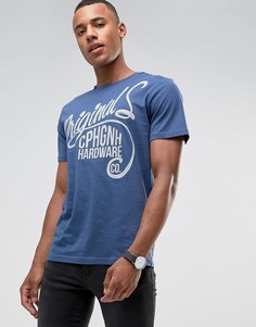 Футболка с принтом Jack &amp; Jones Originals - Темно-синий