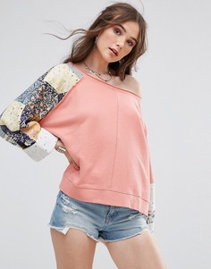Свитшот Free People Suns Out - Розовый