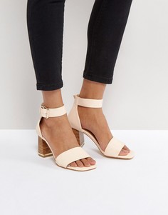 Босоножки на каблуке ASOS TREE TOP - Бежевый