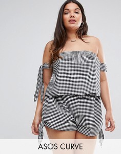 Топ в клеточку ASOS CURVE - Мульти