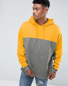 Oversize-худи со вставками ASOS - Желтый
