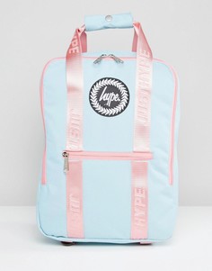 Голубой рюкзак с розовыми ремешками Hype - Синий