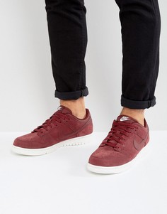 Красные низкие кроссовки Nike Dunk 904234-602 - Красный