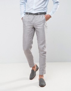 Льняные узкие брюки Jack &amp; Jones Premium - Серый