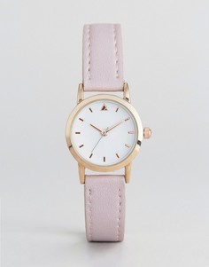 Маленькие часы со светло-розовым ремешком ASOS CURVE - Фиолетовый