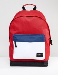 Красный рюкзак колор блок Nicce - Красный