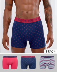 3 пары боксеров-брифов Original Penguin - Розовый