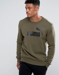Зеленый свитшот с круглым вырезом Puma ESS No.1 83825214 - Зеленый