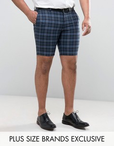 Супероблегающие строгие шорты Noose &amp; Monkey PLUS - Синий