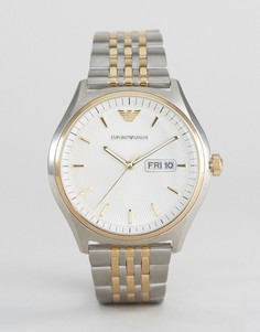 Наручные часы с браслетом из разных металлов Emporio Armani AR11034 - Серебряный