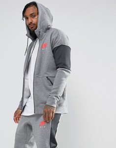 Серый худи на молнии Nike Air 861612-091 - Серый