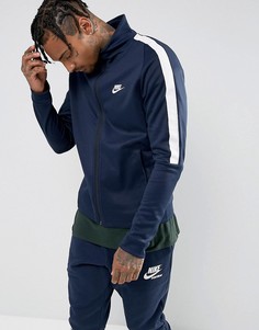 Темно-синяя спортивная куртка Nike Tribute 861648-451 - Темно-синий